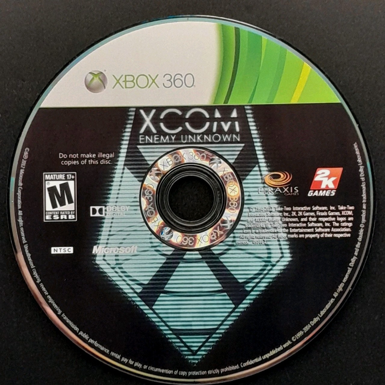 XCOM: Enemy Unknown – Xbox 360 – Disc Only – Resurfaced/Tested
