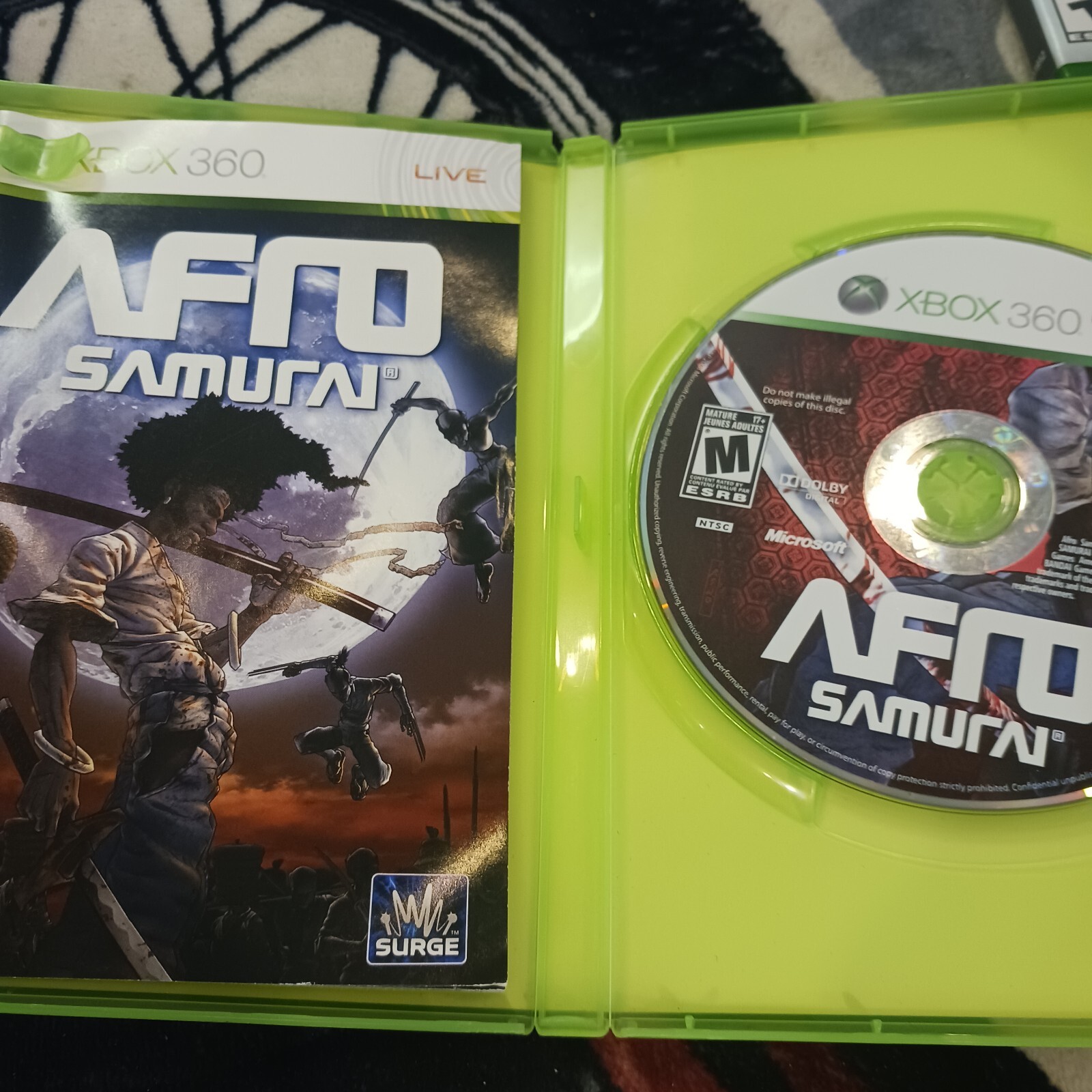 Afro Samurai (Microsoft Xbox 360, 2009) Complete CIB Tested