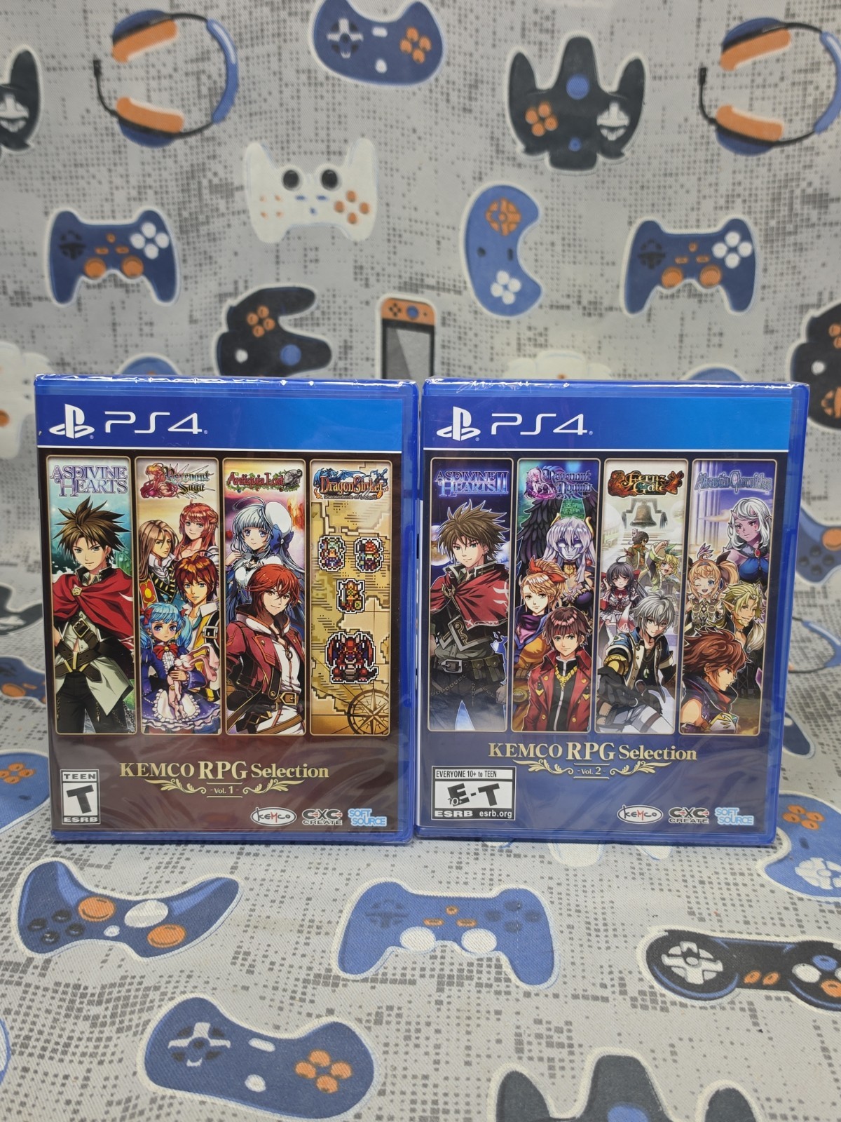 KEMCO RPG Selection Vol. 1 & Vol. 2 (Sony PlayStation 4, Ps4) NEW SEALED 2-PACK