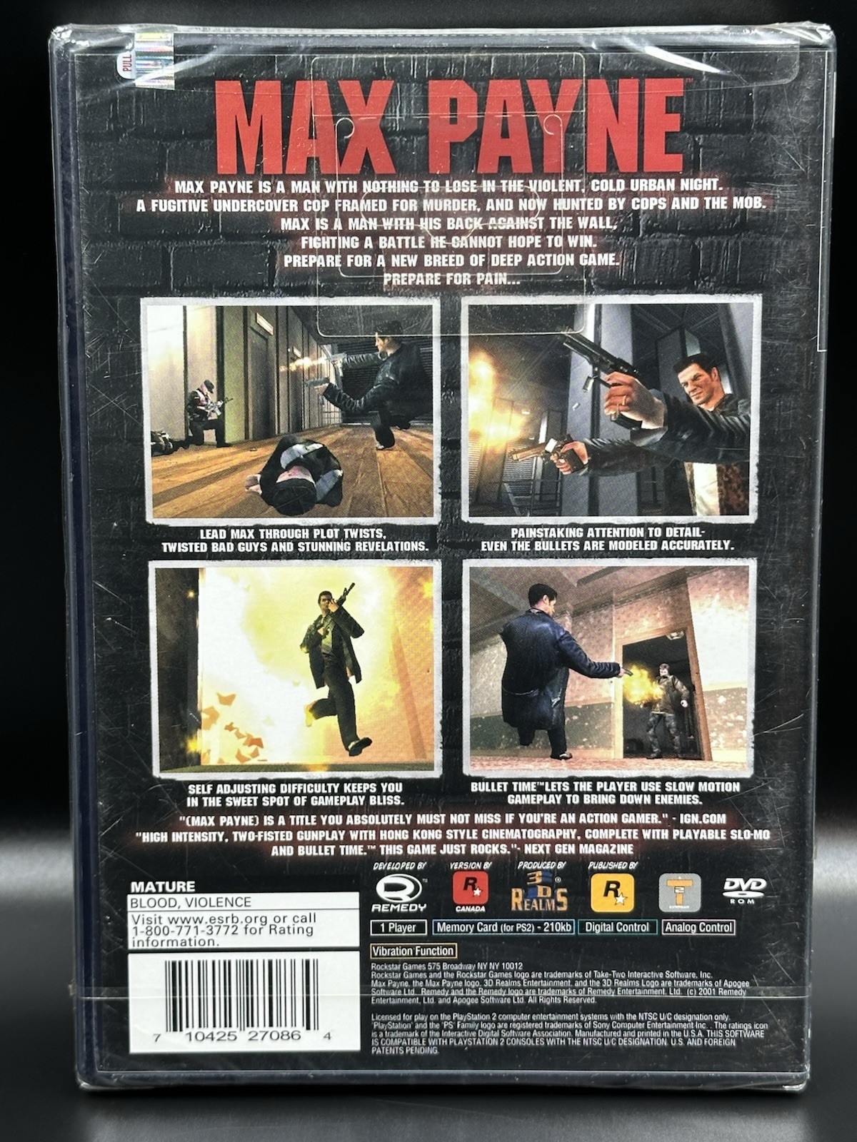 Max Payne • Sealed • PlayStation 2