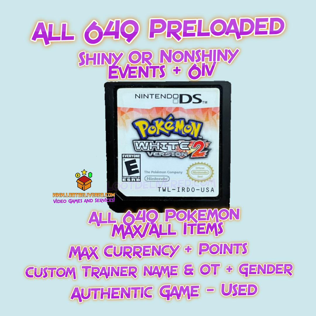 Pokemon White 2 Enhanced with All 649 Pokemon | Max Items, Currency & transfers