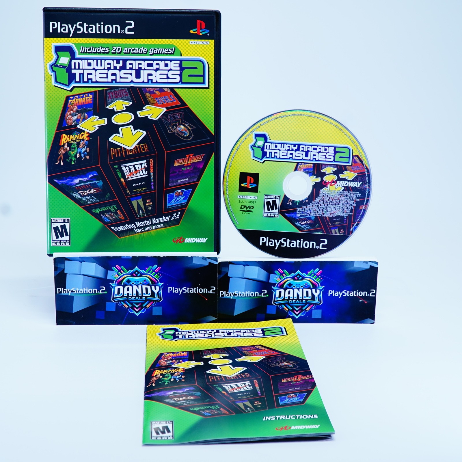 Midway Arcade Treasures 2 PS2 CIB W/ Manual – PlayStation 2