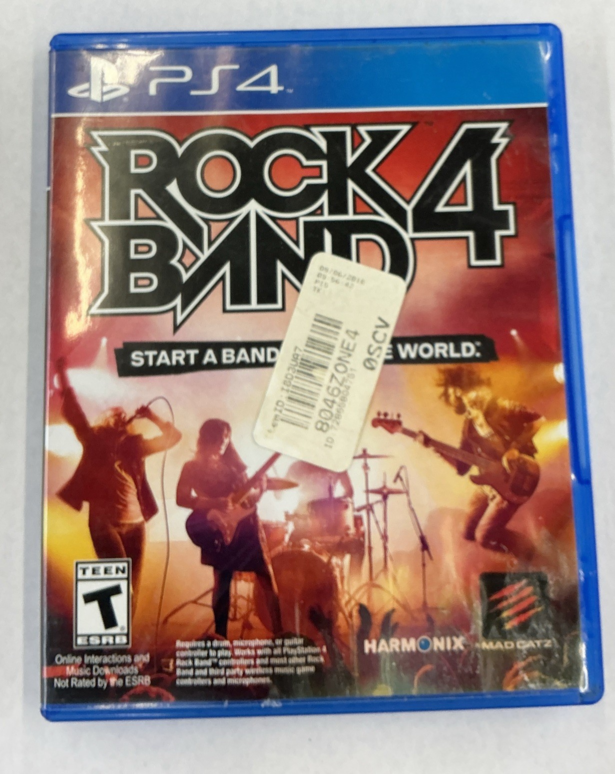 Rock Band 4 PlayStation 4 PS4 Complete No Manual — S2G —