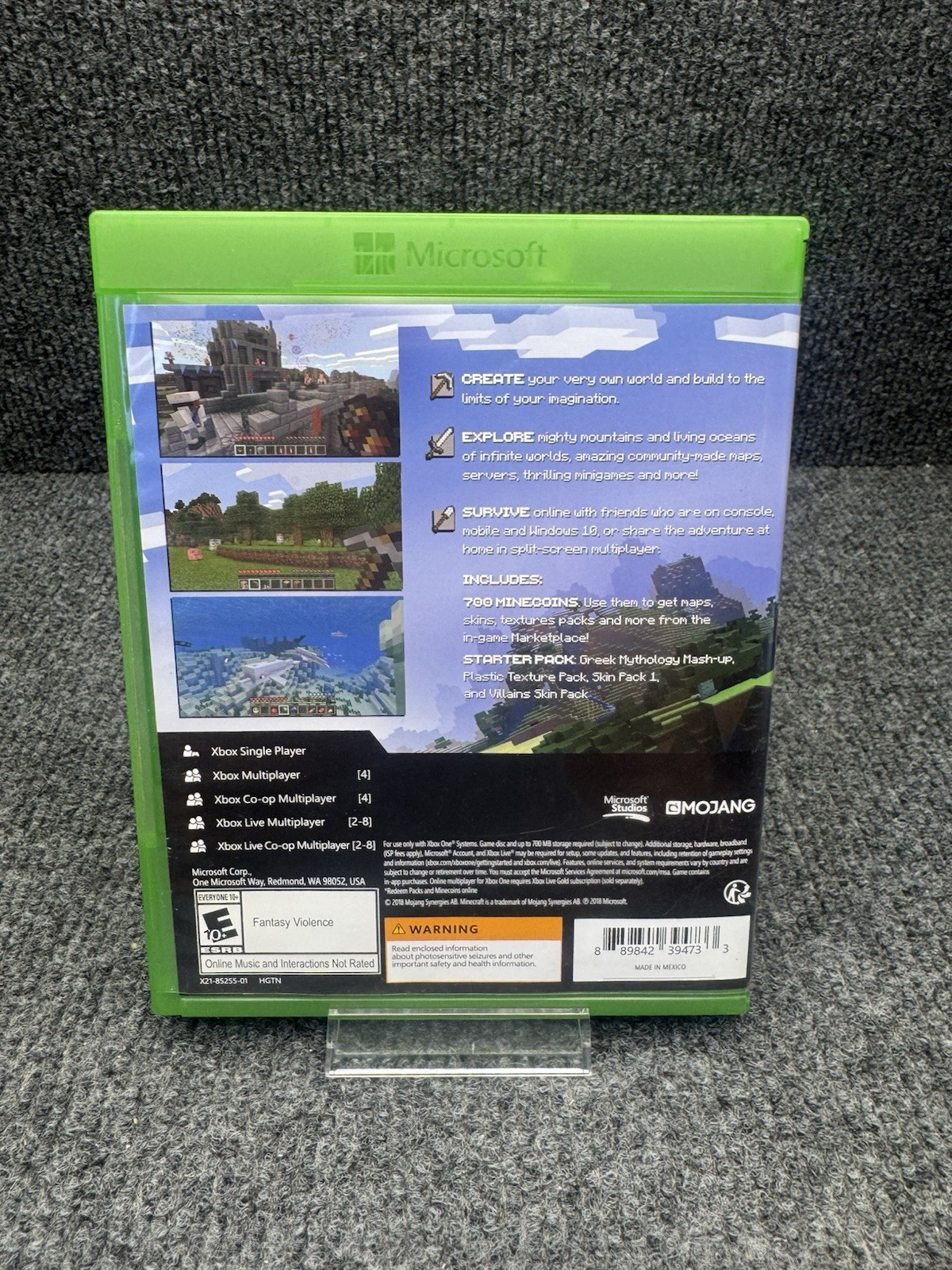 Minecraft [Xbox One Edition] (Microsoft Xbox One, 2014) TESTED
