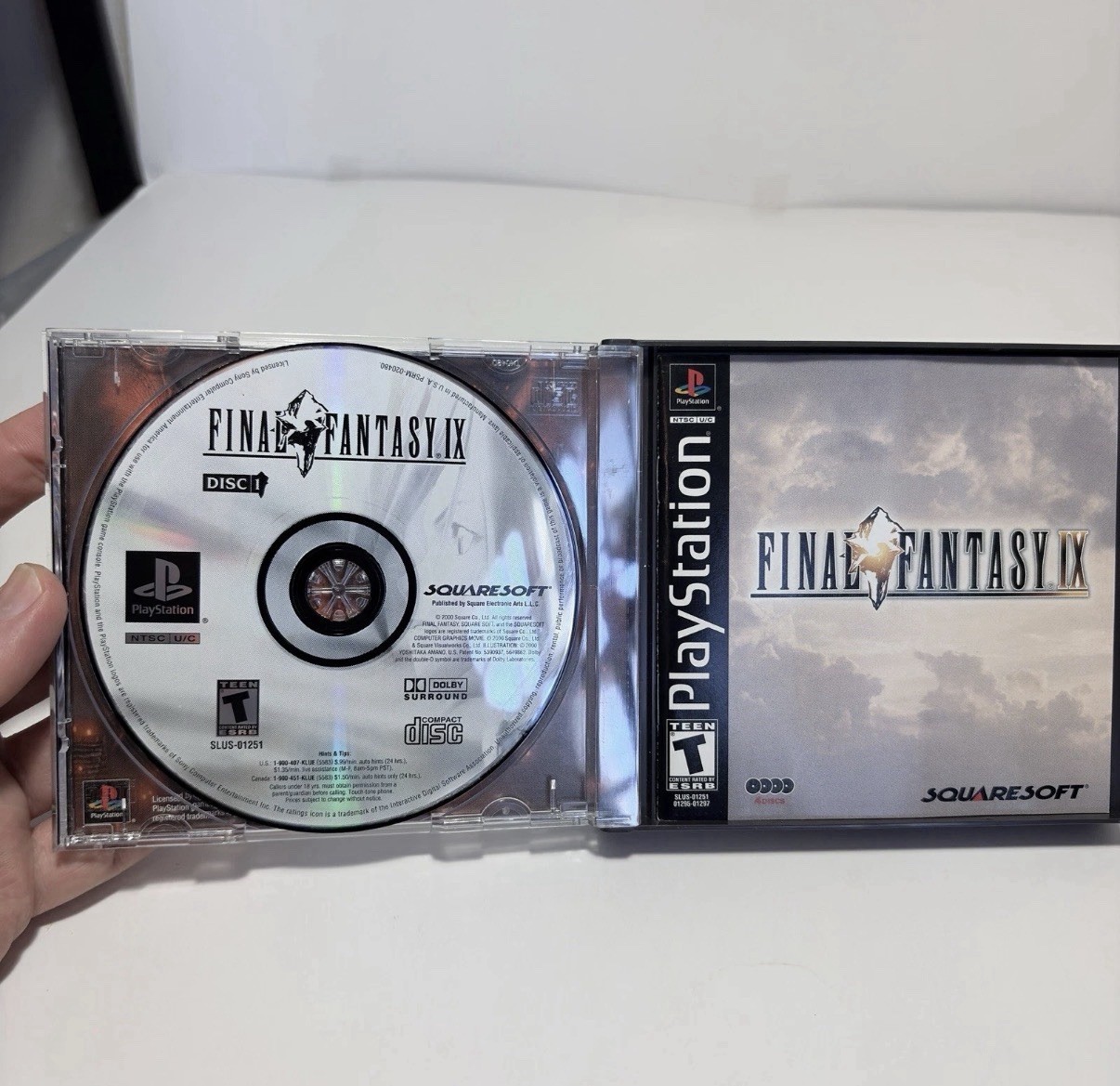 Final Fantasy IX 9 Sony PlayStation PS1 Black Label CIB W/ Reg Card Near Mint!!