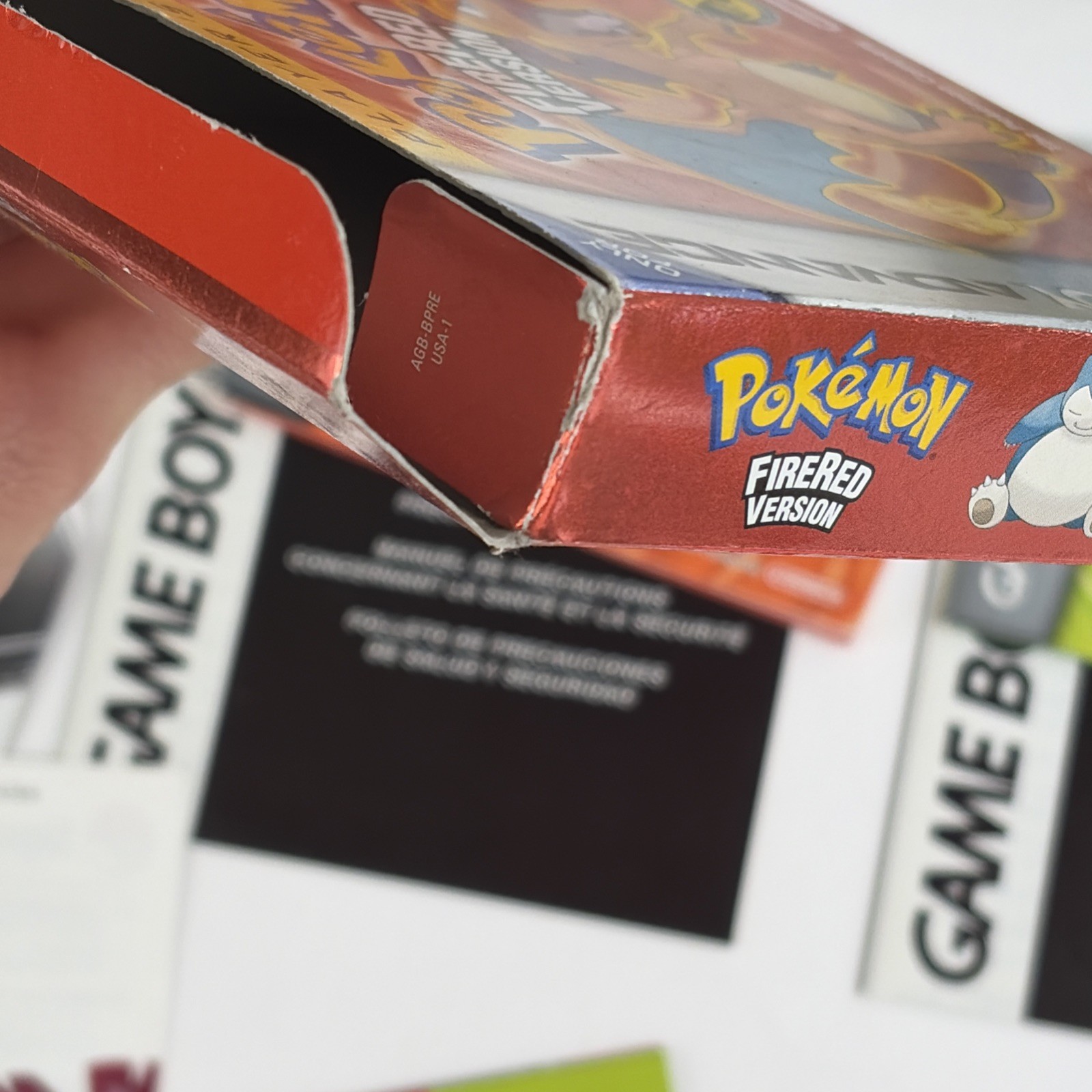 NICE Authentic Pokemon FireRed & LeafGreen COMPLETE Box Game Boy Advance GBA CIB