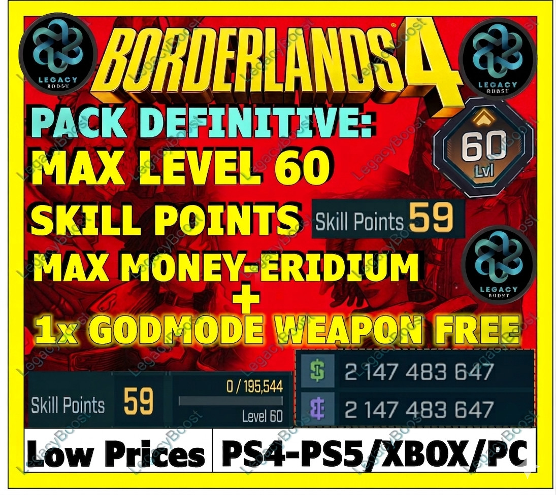 🔥BORDERLANDS 4✨WEAPONS & GEAR, ITEMS MODDED ✴️ GODMODE ✅PC-PS-XBOX✨MAX