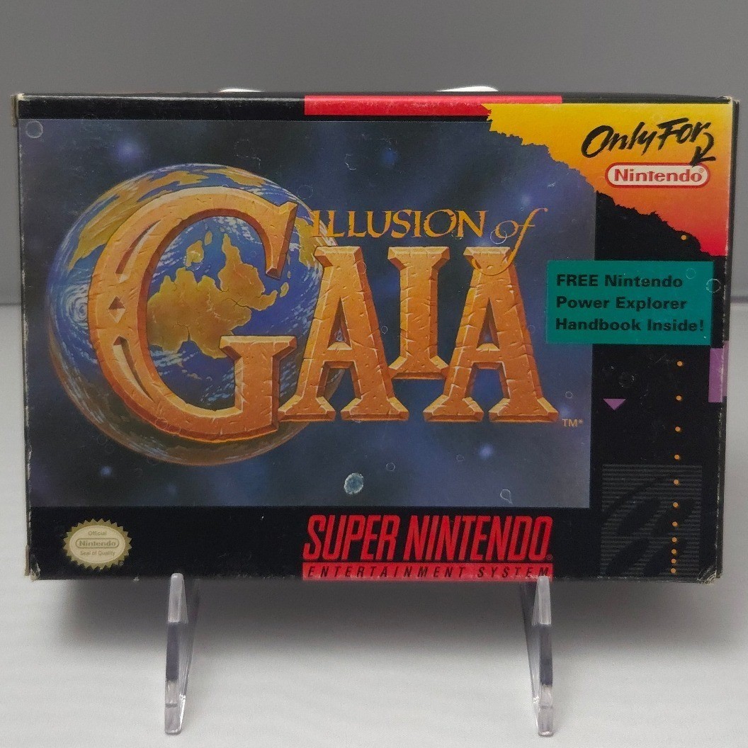 Illusion of Gaia – Super Nintendo (SNES) – Complete in Box (CIB) W/ Map – Tested