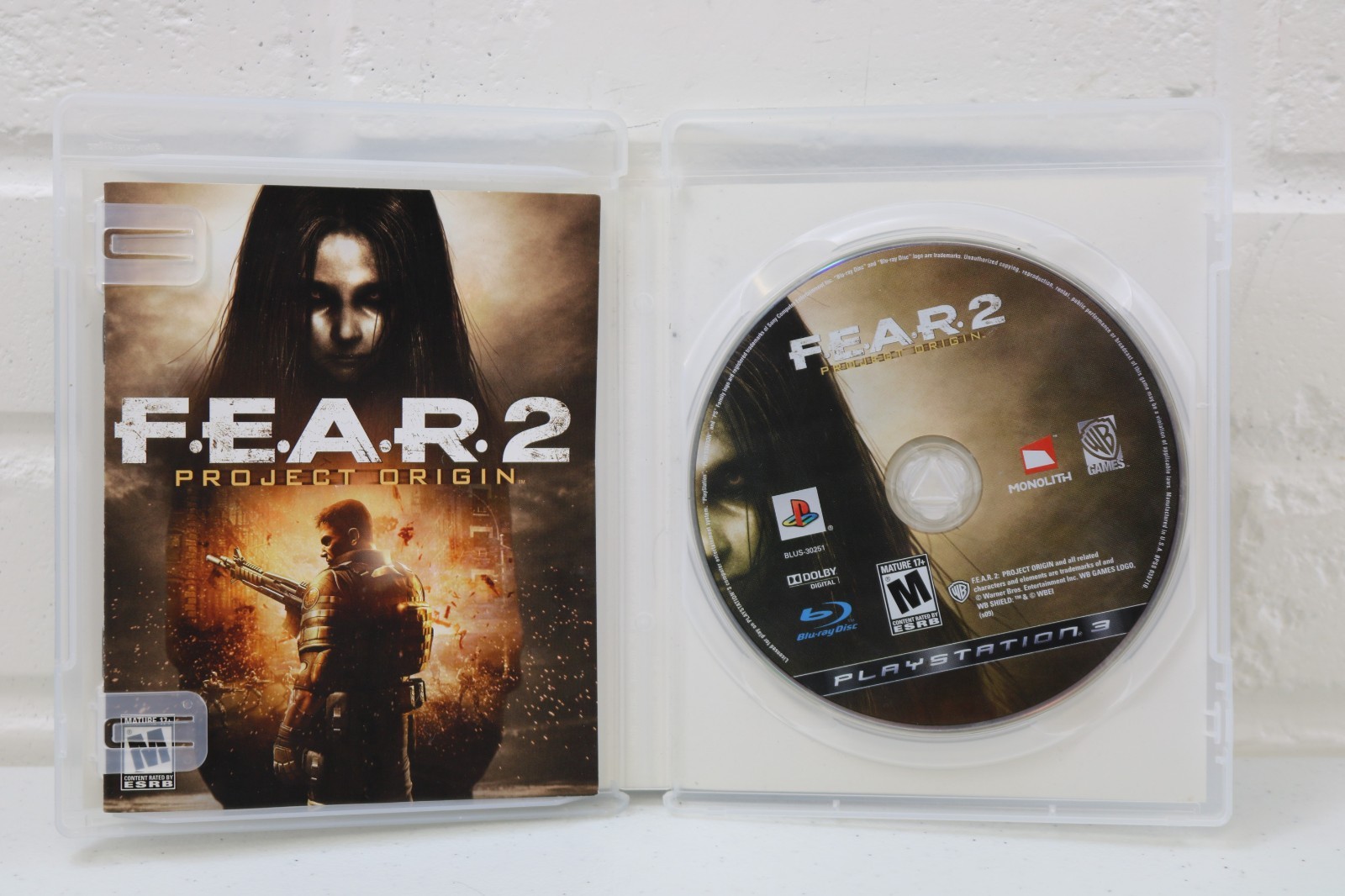 F.E.A.R. 2 Project Origin PS3 Sony PlayStation 3 2009 Complete CIB Tested