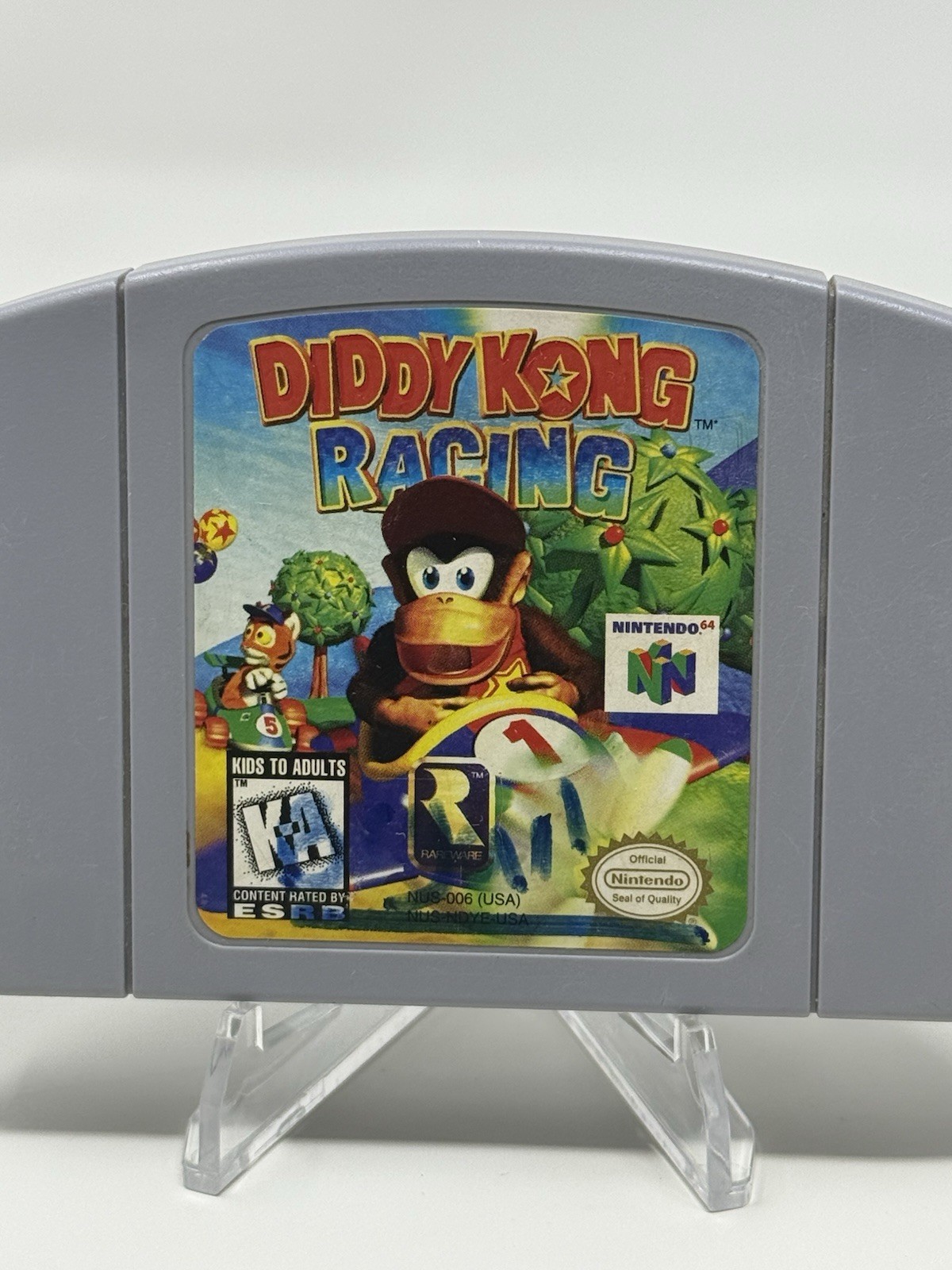 Diddy Kong Racing N64 Nintendo 64 Authentic Game Cartridge Cleaned Pins Racing