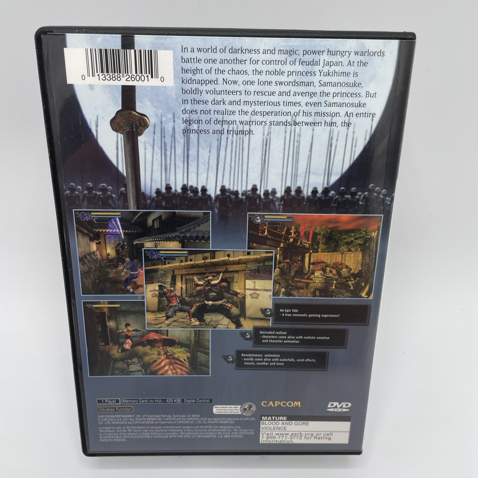 Onimusha Warlords PS2 PlayStation 2 Complete CIB