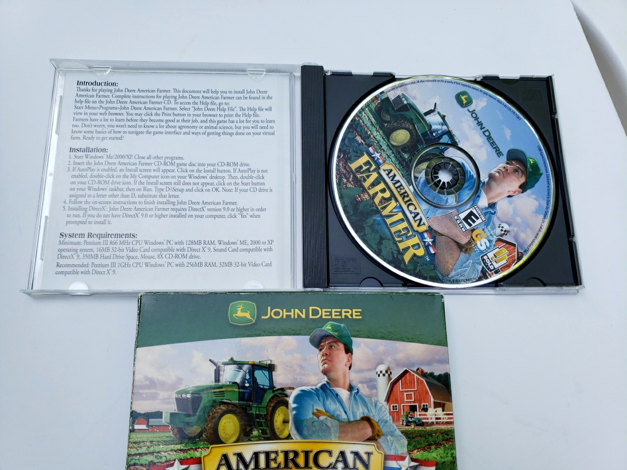 2004 American Farmer John Deere PC CD-ROM Game with Box BOLD Games EUC