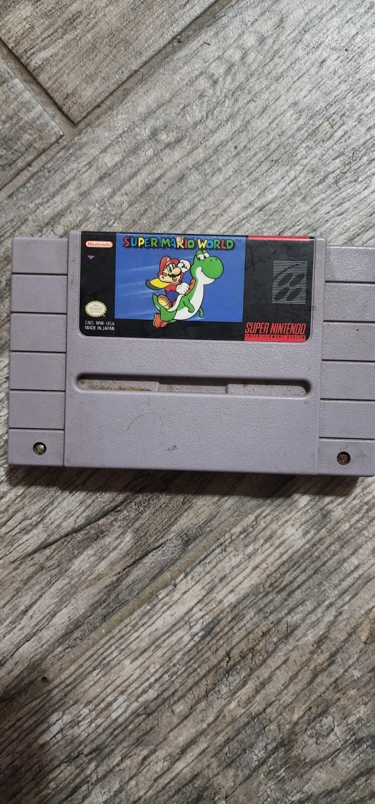 Super Mario World (Nintendo SNES, 1992) Genuine Cartridge (Super Nintendo)