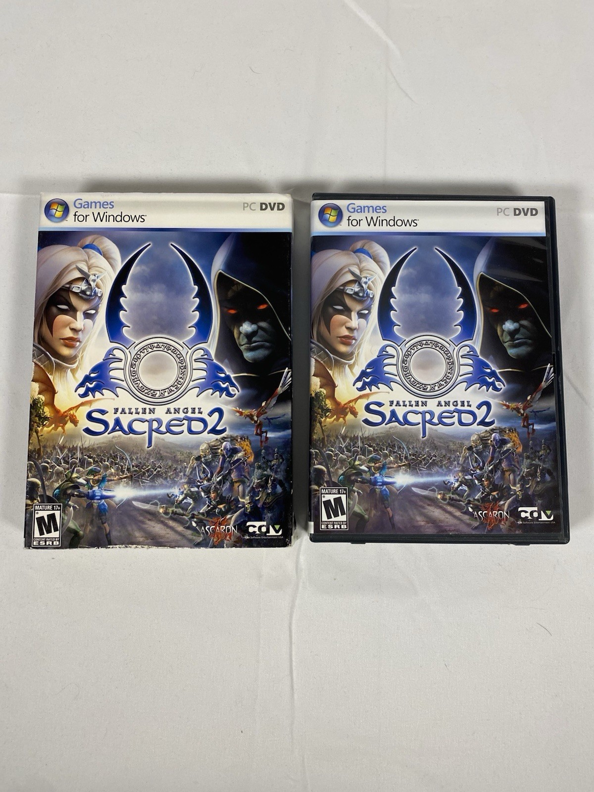 SACRED 2: Fallen Angel (Windows PC DVD) Complete RPG Game w/Slipcover