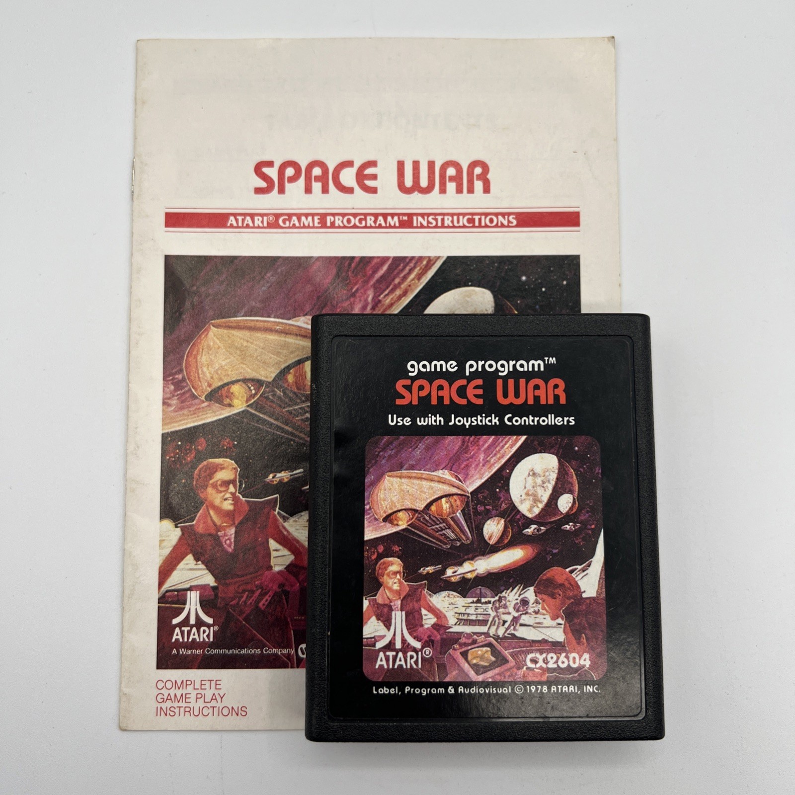 Space War (Atari 2600, 1978) Cart and Manual