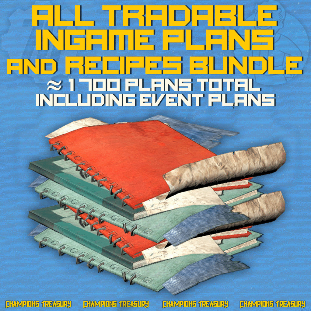 FALLOUT 76 PC ALL PLANS + RECIPES BUNDLE ~1700 PLANS TOTAL INCLUDING EVENT PLANS