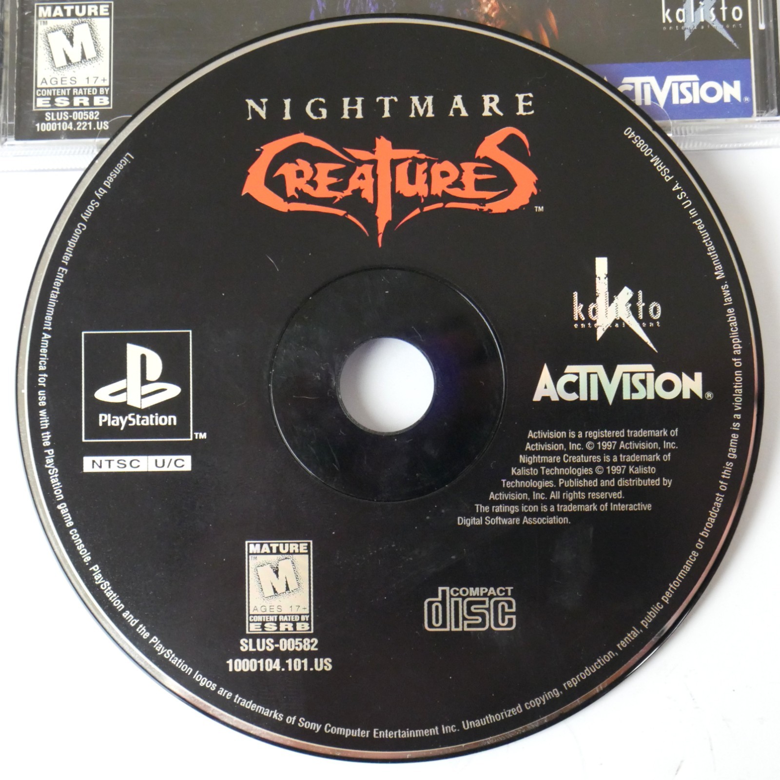 Nightmare Creatures (PS1, 1997) CIB