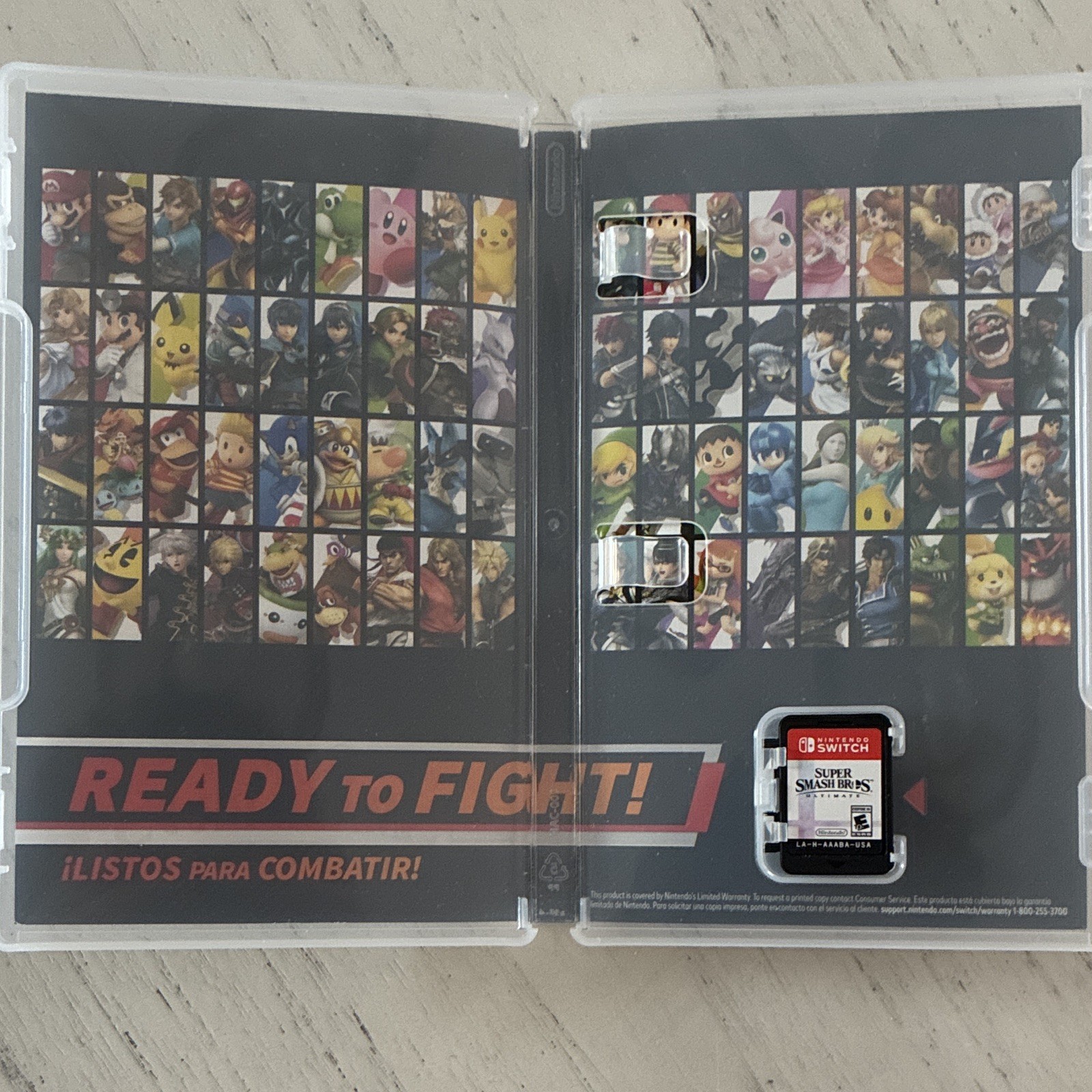 Nintendo Super Smash Bros. Ultimate Switch Game Card w/ Case, Multiplayer Online