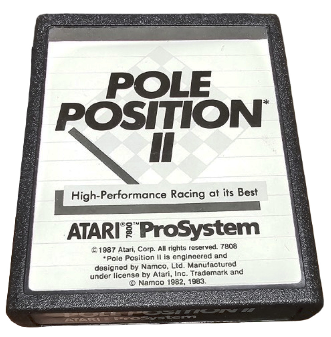 Pole Position II 2 (Atari 7800) Cleaned / Tested / Working!