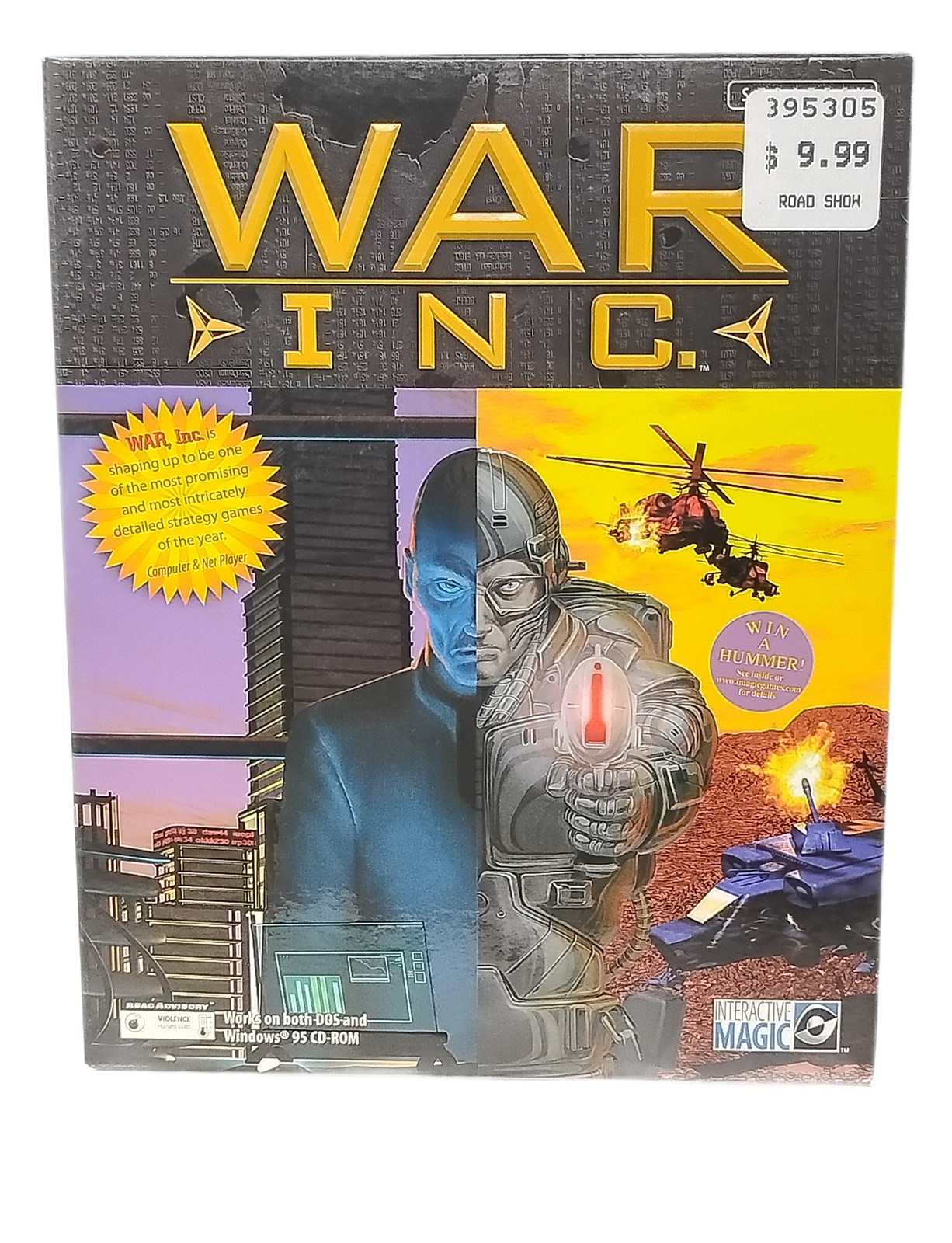War Inc. 1997 PC Big Box Strategy Game Interactive Magic DOS Windows 95 Rare New