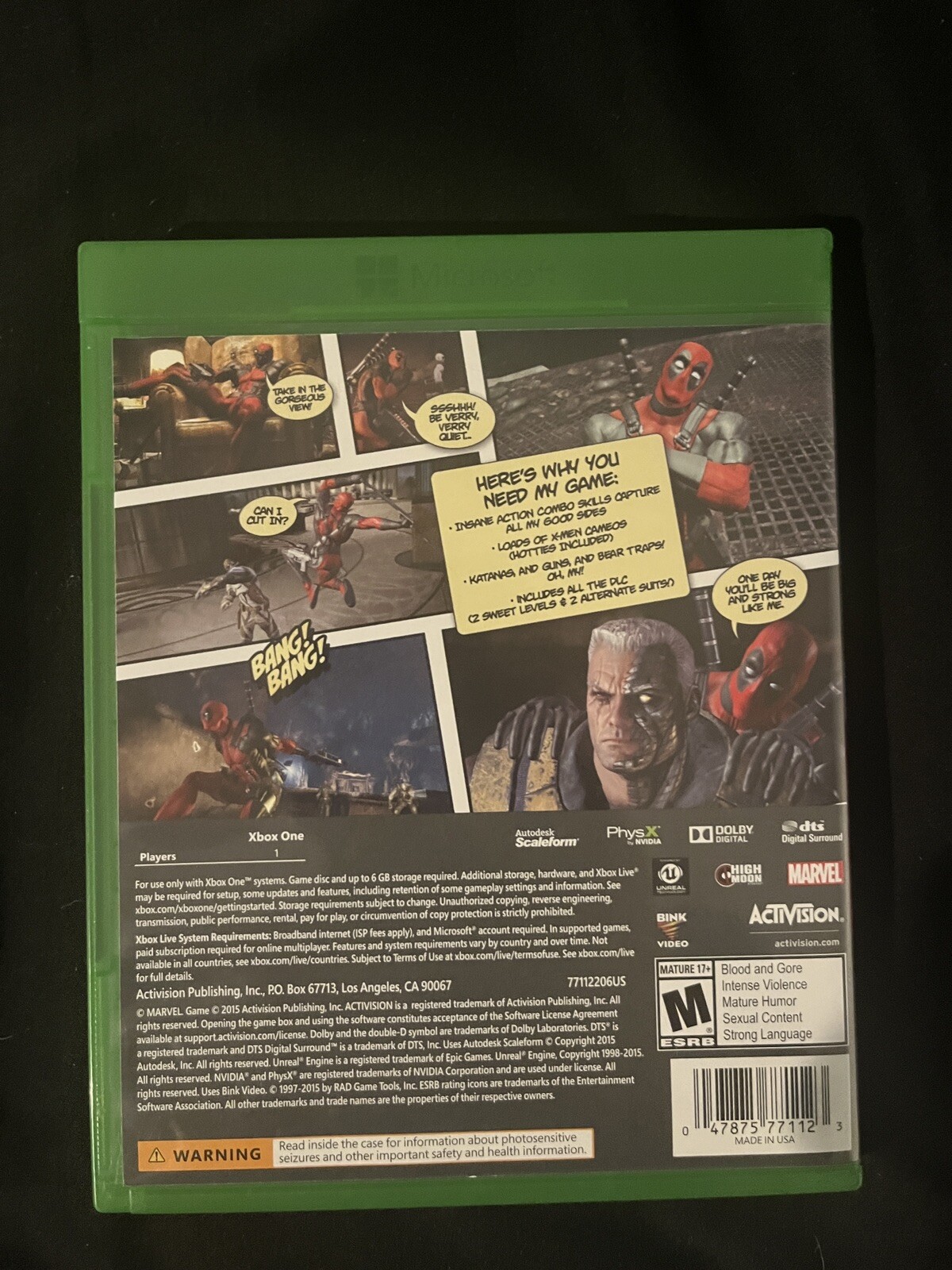 Deadpool (Microsoft Xbox One, 2015)