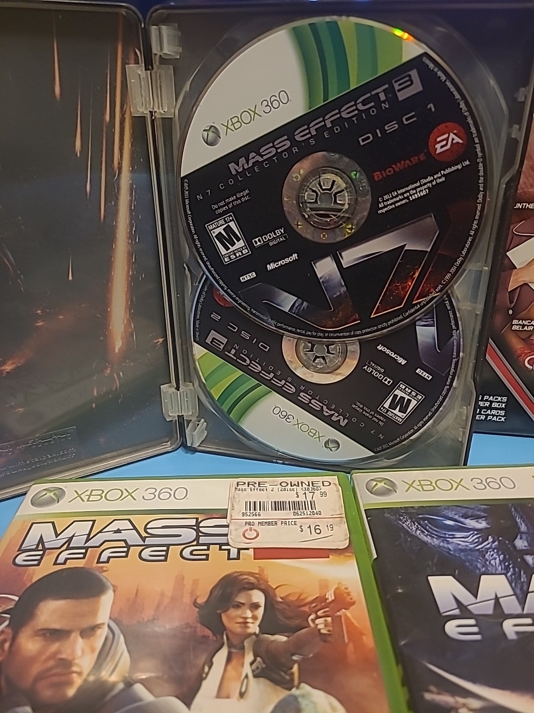 Microsoft Xbox 360 Mass Effect Series 1 Through 3