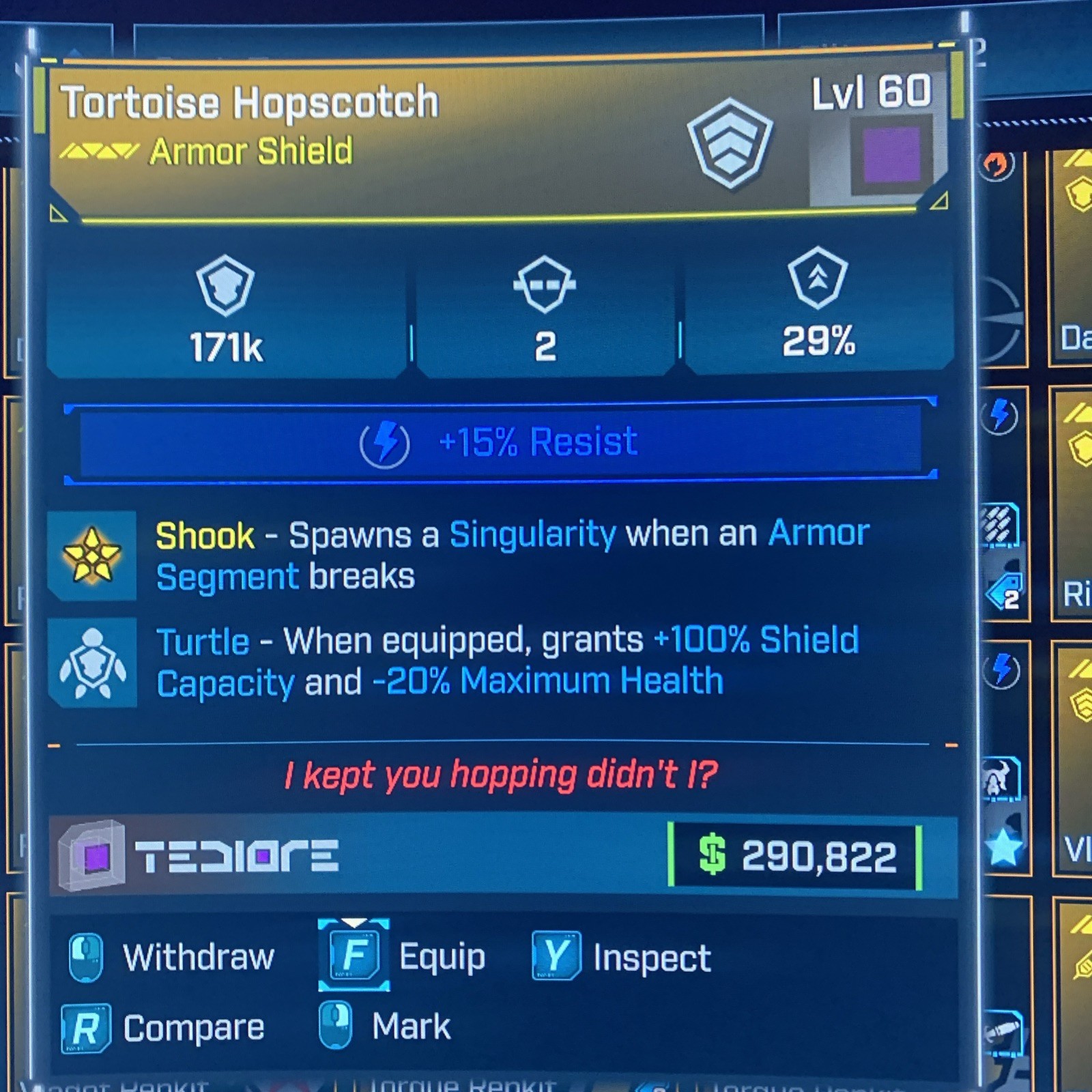 Borderlands 4⭐️LVL 60 GOD ROLL HOPSCOTCH DOUBLE TURTLE 171k SHIELD⭐️All PLATFORM