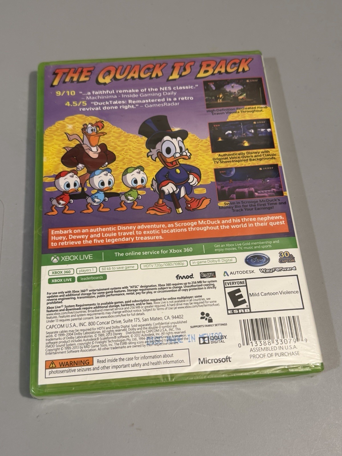 DuckTales: Remastered Microsoft Xbox 360 Sealed