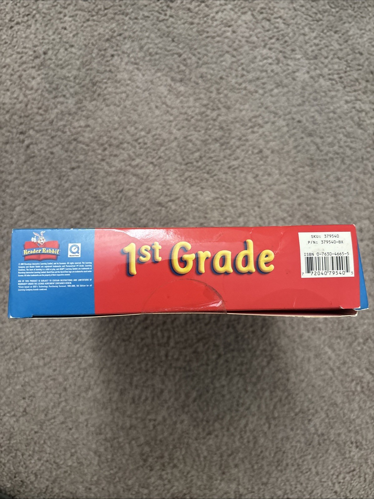 Reader Rabbit 1st Grade Ages5-7 BIG BOX (2000) Rare Brand New Sealed (see Pics)