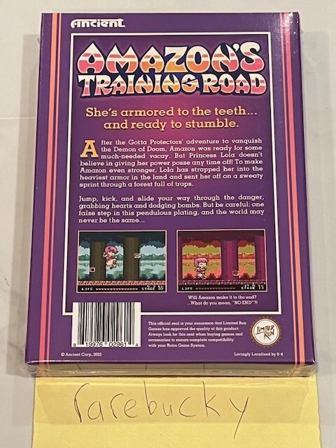Amazon’s Training Road (Nintendo NES) NEW SEALED NEAR-MINT W/CARD, RARE LRG!