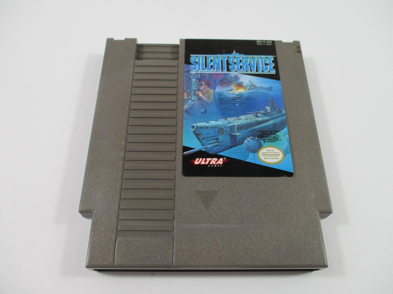 SILENT SERVICE Nintendo NES Game Cartridge Authentic!