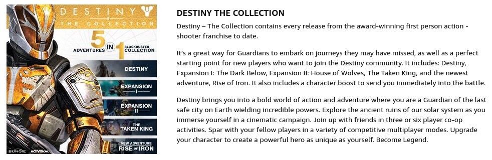Destiny The Collection (PS4) New