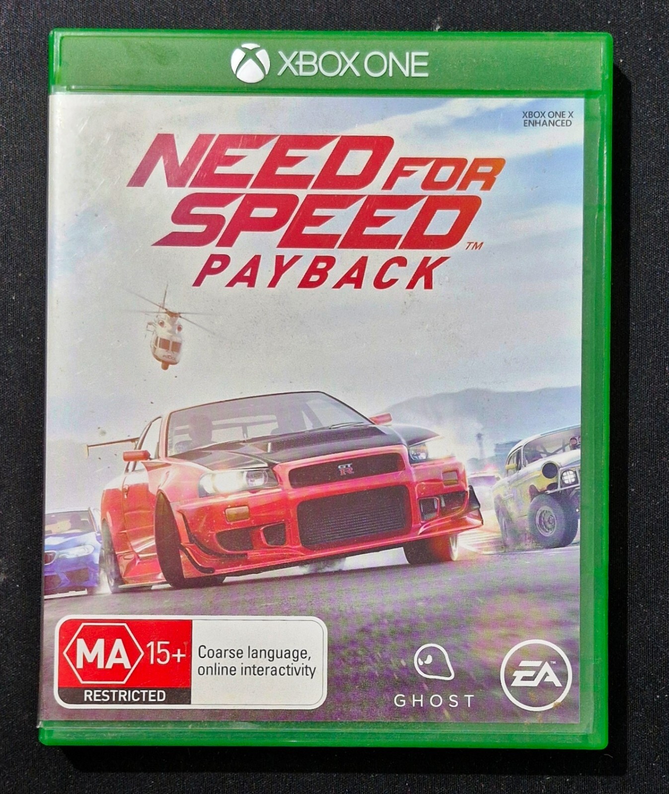 XBOX ONE Enhanced Video Game 🎮 NEED FOR SPEED – PAYBACK 🎮 R 18+ CD Ghost EA