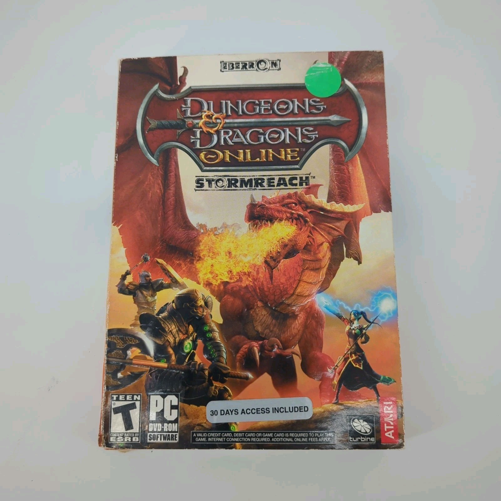 Dungeon and Dragons Stormreach PC MMORPG DVD-ROM Windows XP 7 8 Atari