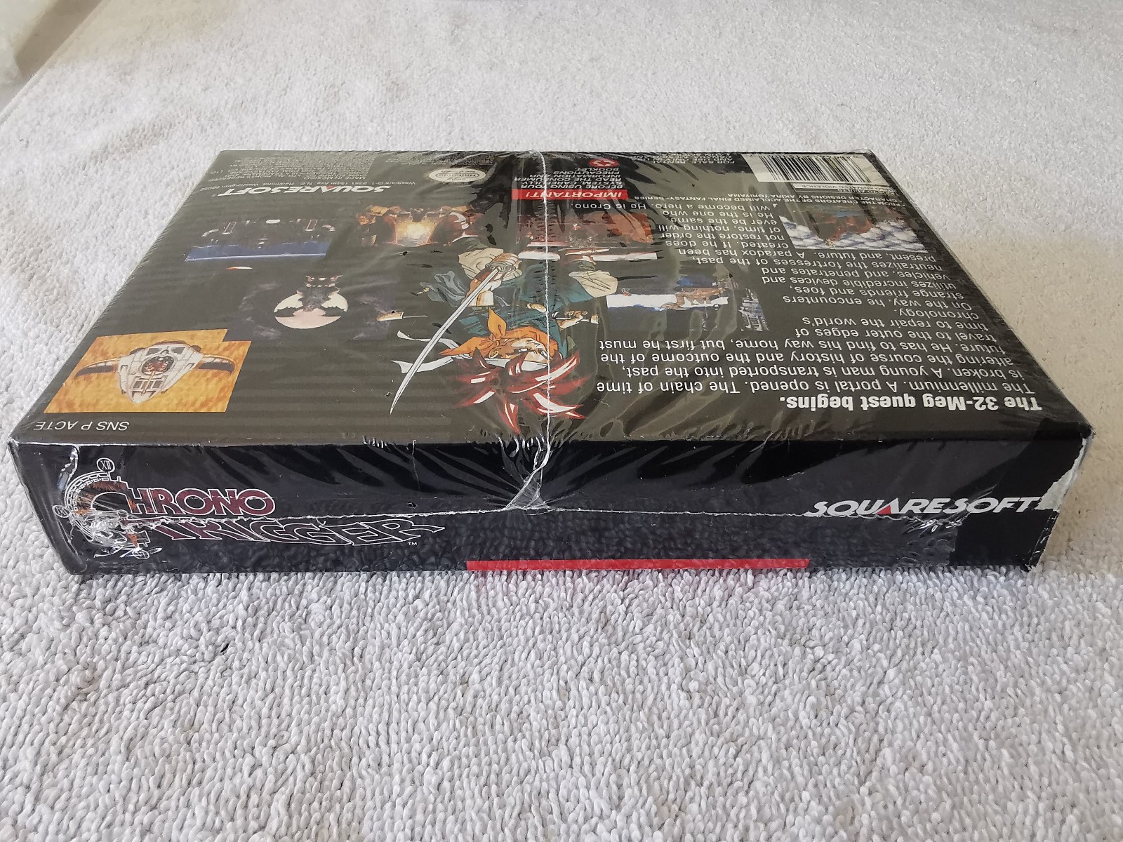 Chrono Trigger Super Nintendo SNES Box Manual Map Poster Not Reg Card SEE VIDEO