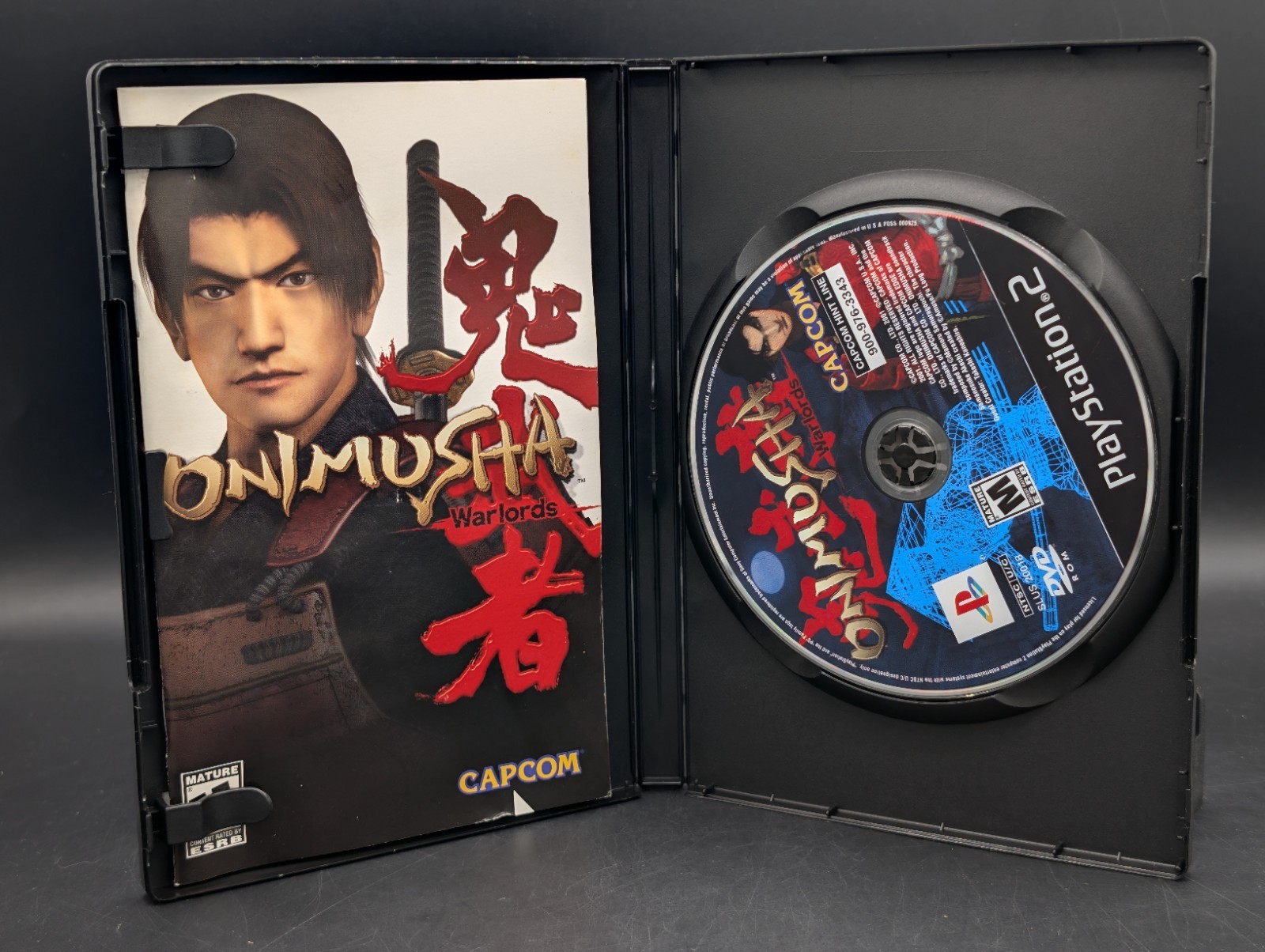 Onimusha Warlords ( PlayStation 2 PS2 ) Mint Disc W/ Manual – Reprinted Cover