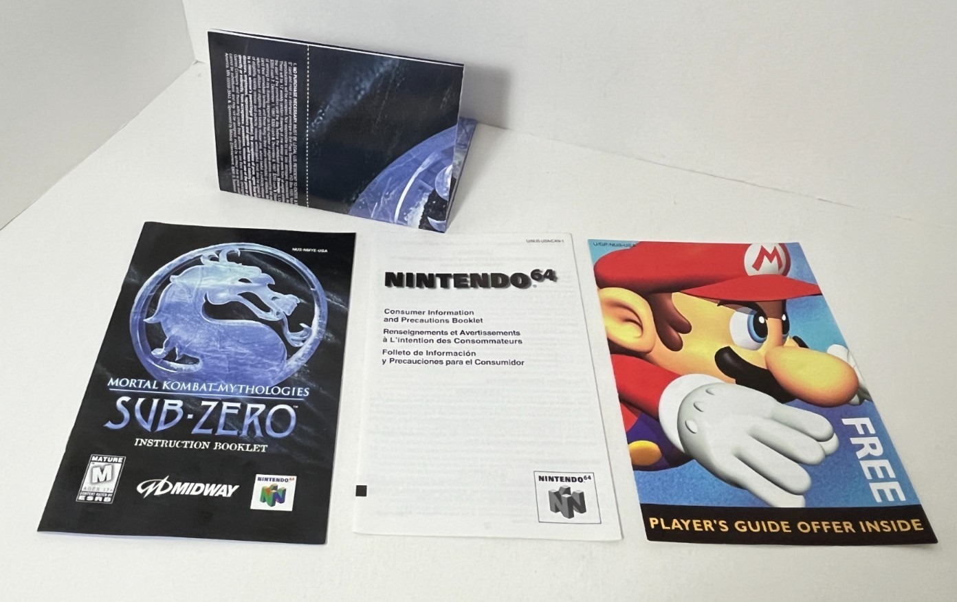 Mortal Kombat Mythologies: Sub-Zero Prima Game Secrets N64 + GAME, POSTER