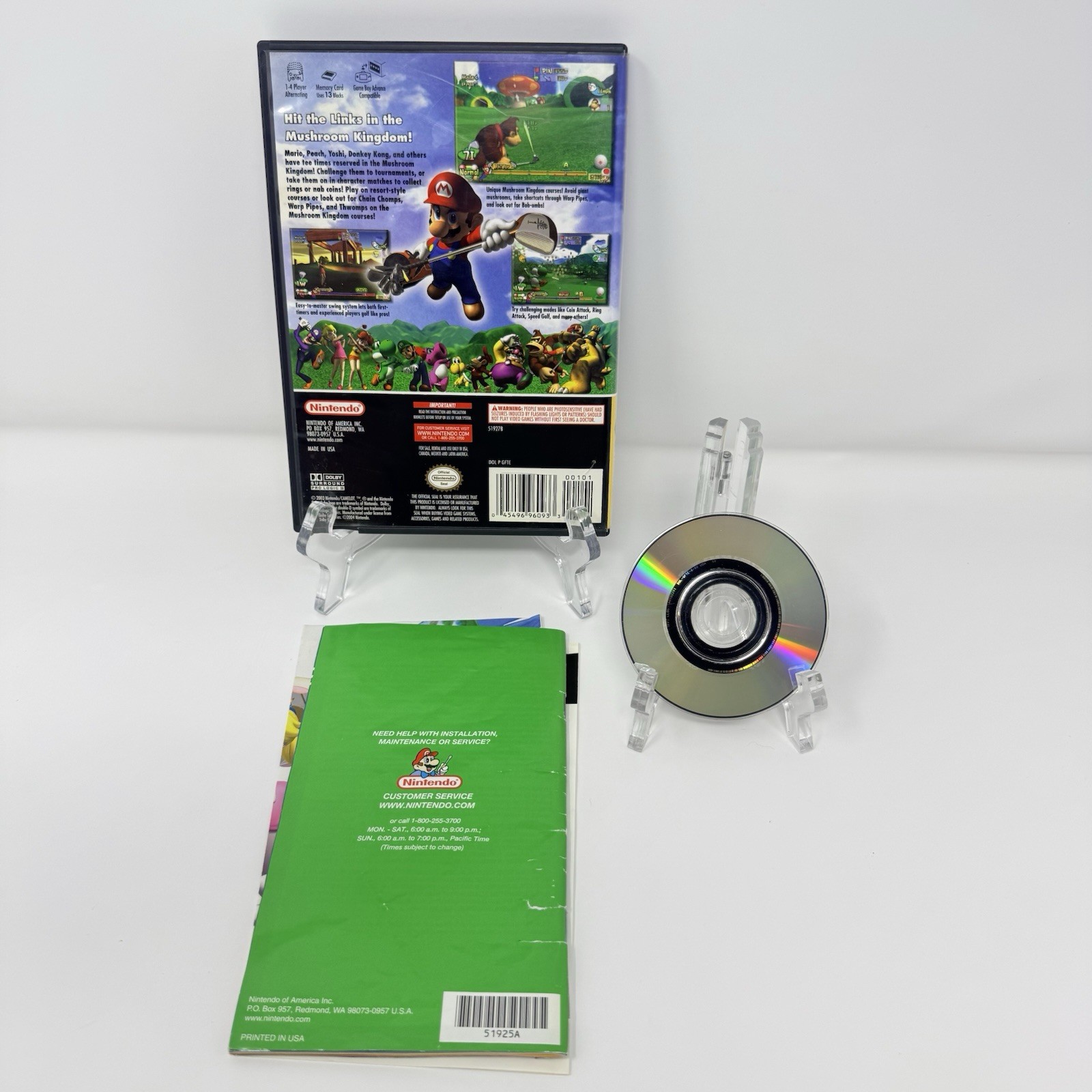 Mario Golf Toadstool Tour GameCube Complete CIB Tested