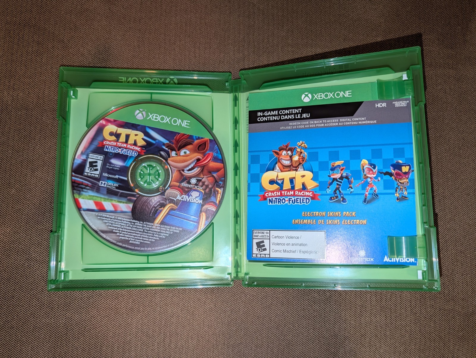 CTR Crash Team Racing Nitro Fueled (Microsoft Xbox One, XB1, 2019) CIB
