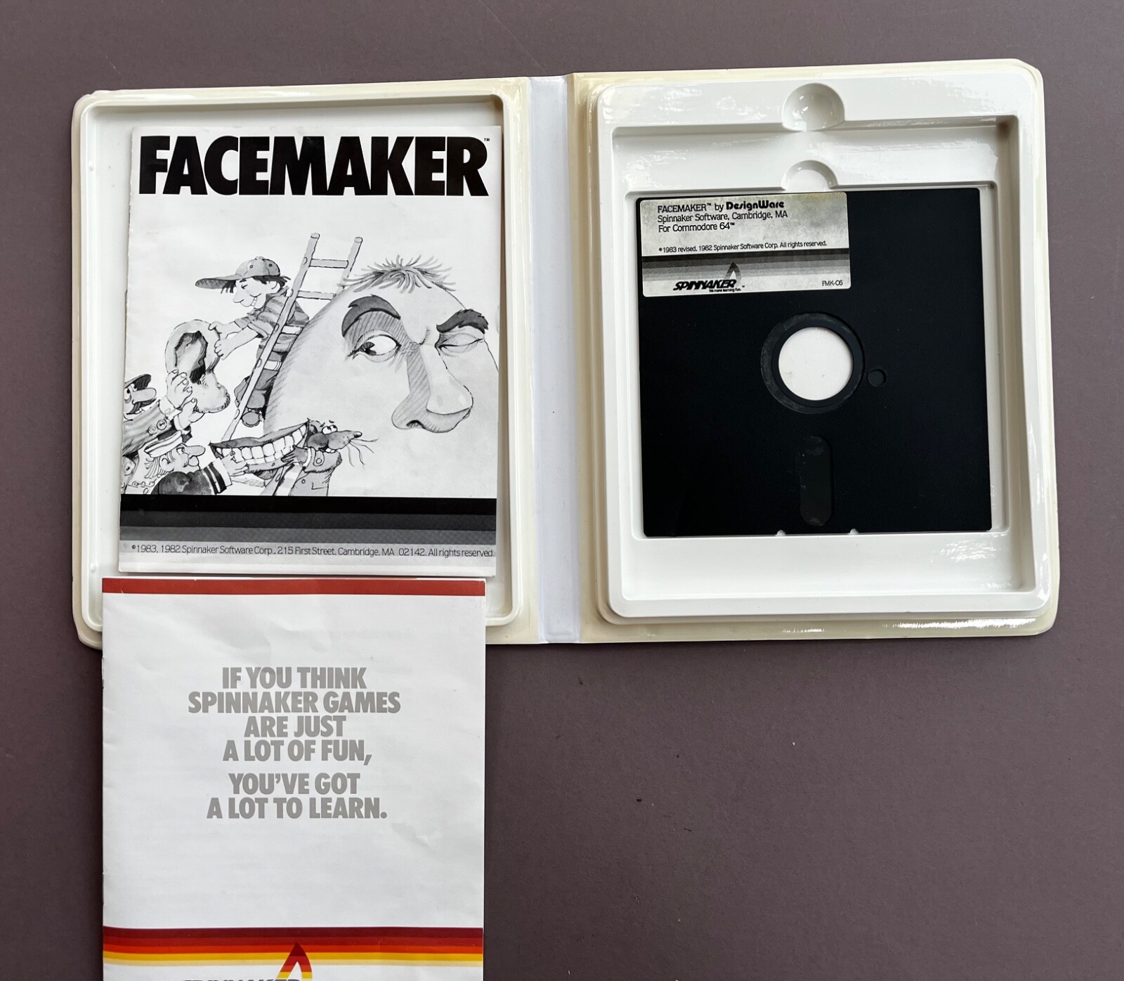 FACEMAKER BY SPINNAKER FOR COMMODORE 64, AGES 4-12