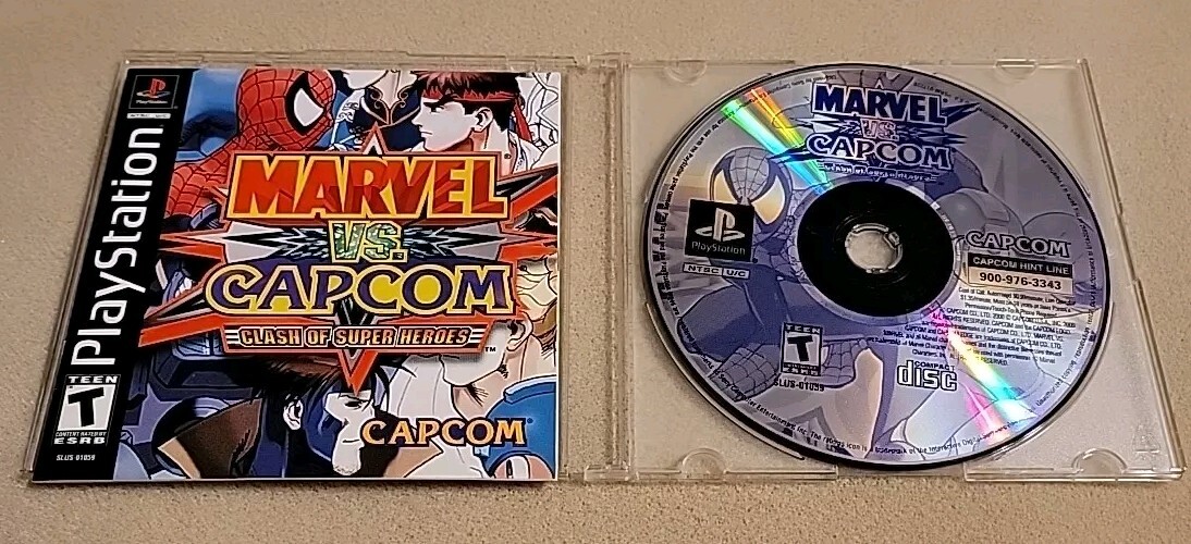 Marvel vs. Capcom: Clash of Super Heroes PS1 (Sony PlayStation 1) Game & Manual