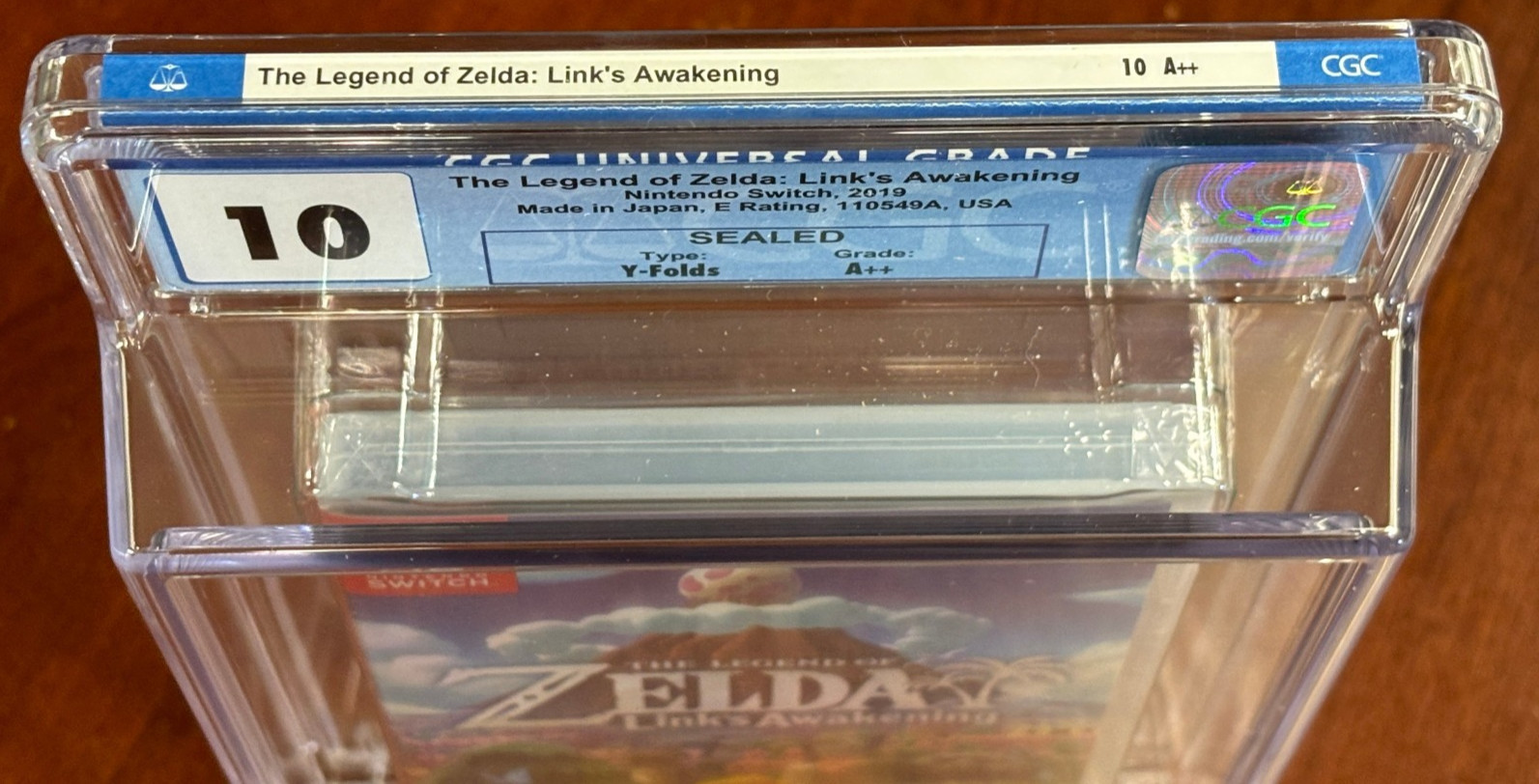 NEW 2019 Switch The Legend of Zelda Link’s Awakening 1st PRINT CGC 10 Y-Fold A++