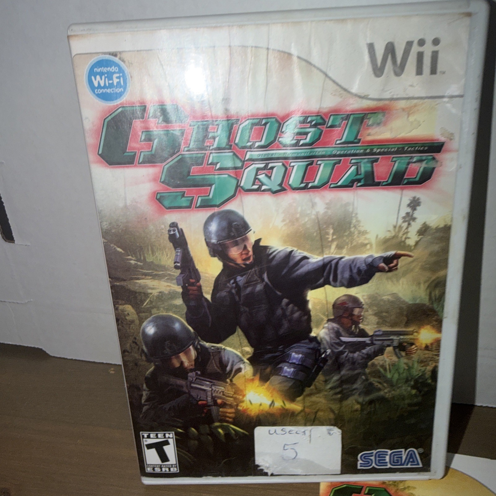 Ghost Squad (Nintendo Wii, 2007) CIB Complete w/ Manual ARTWORK WRINKLED