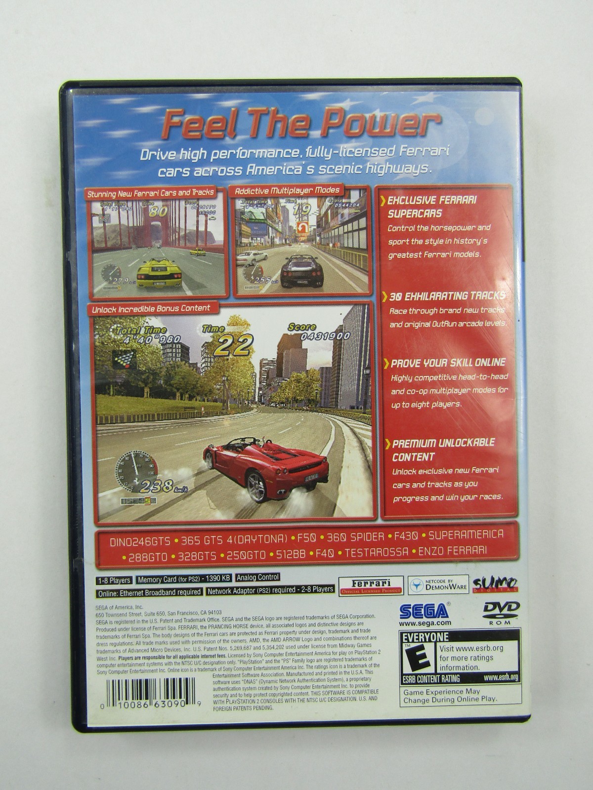 Outrun 2006 Coast 2 Coast PS2 Video Game Playstation 2 Sega CIB Complete