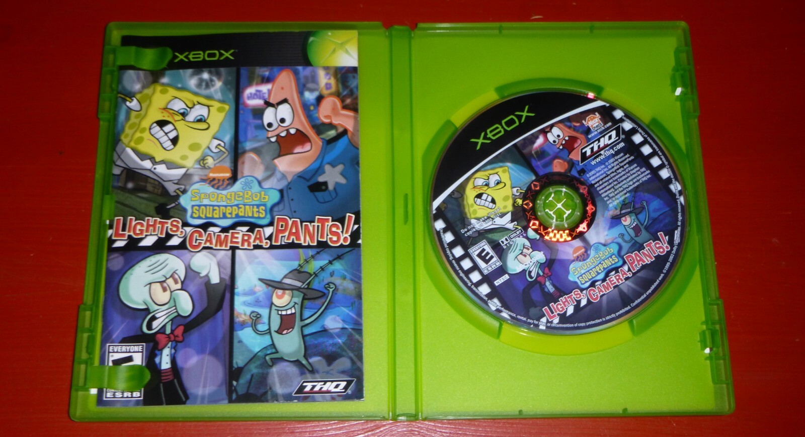 SpongeBob SquarePants Lights, Camera, Pants (Microsoft Xbox, 2005)-Complete