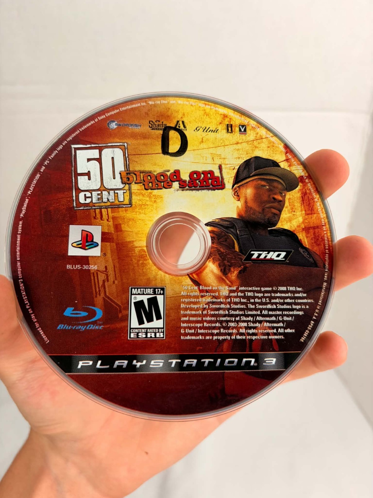 50 Cent: Blood on the Sand (Sony PlayStation 3, 2009) Disc Only