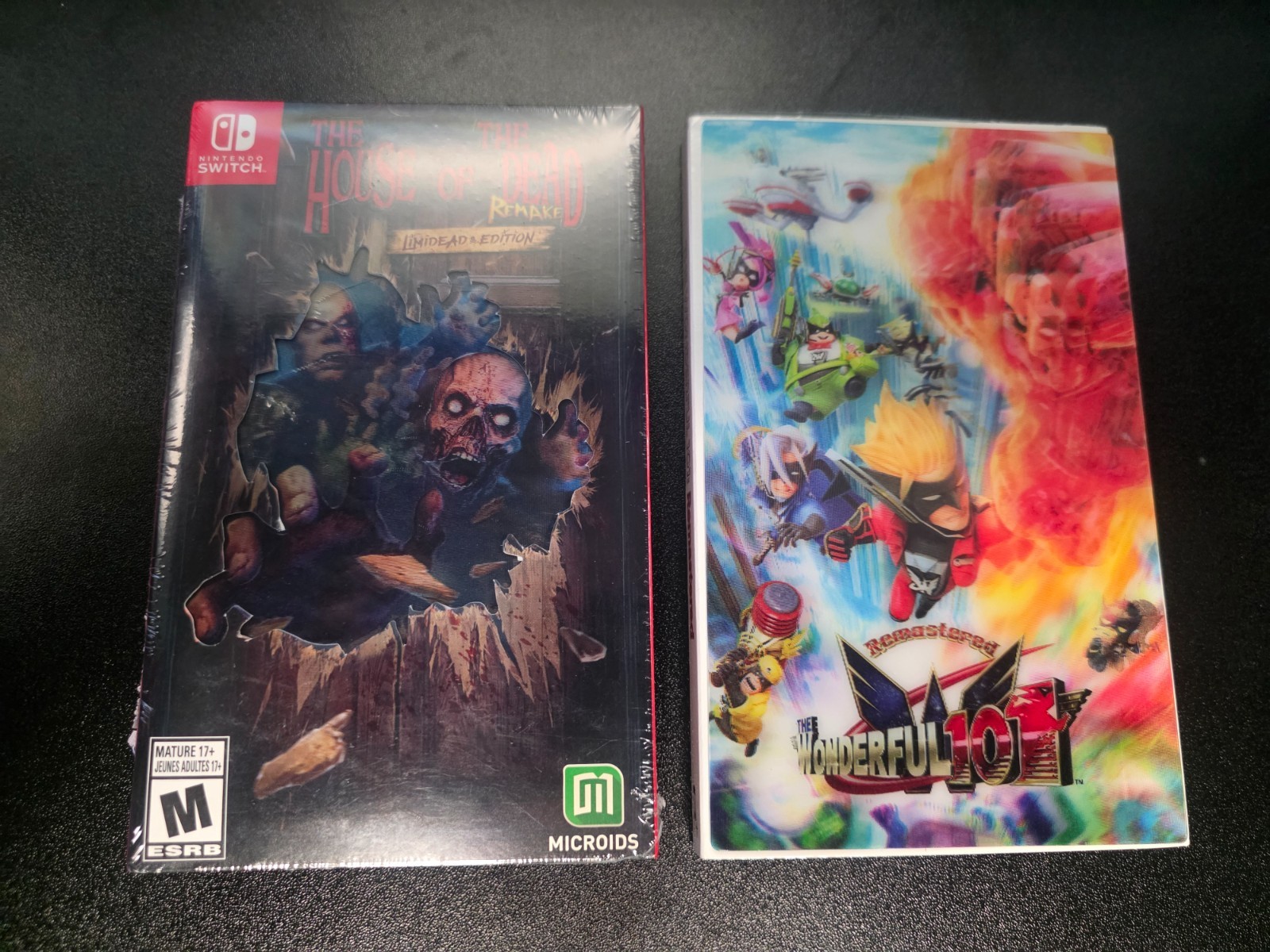The Wonderful 101 Kickstarter Edition + House of the dead,switch, NEW/Sealed