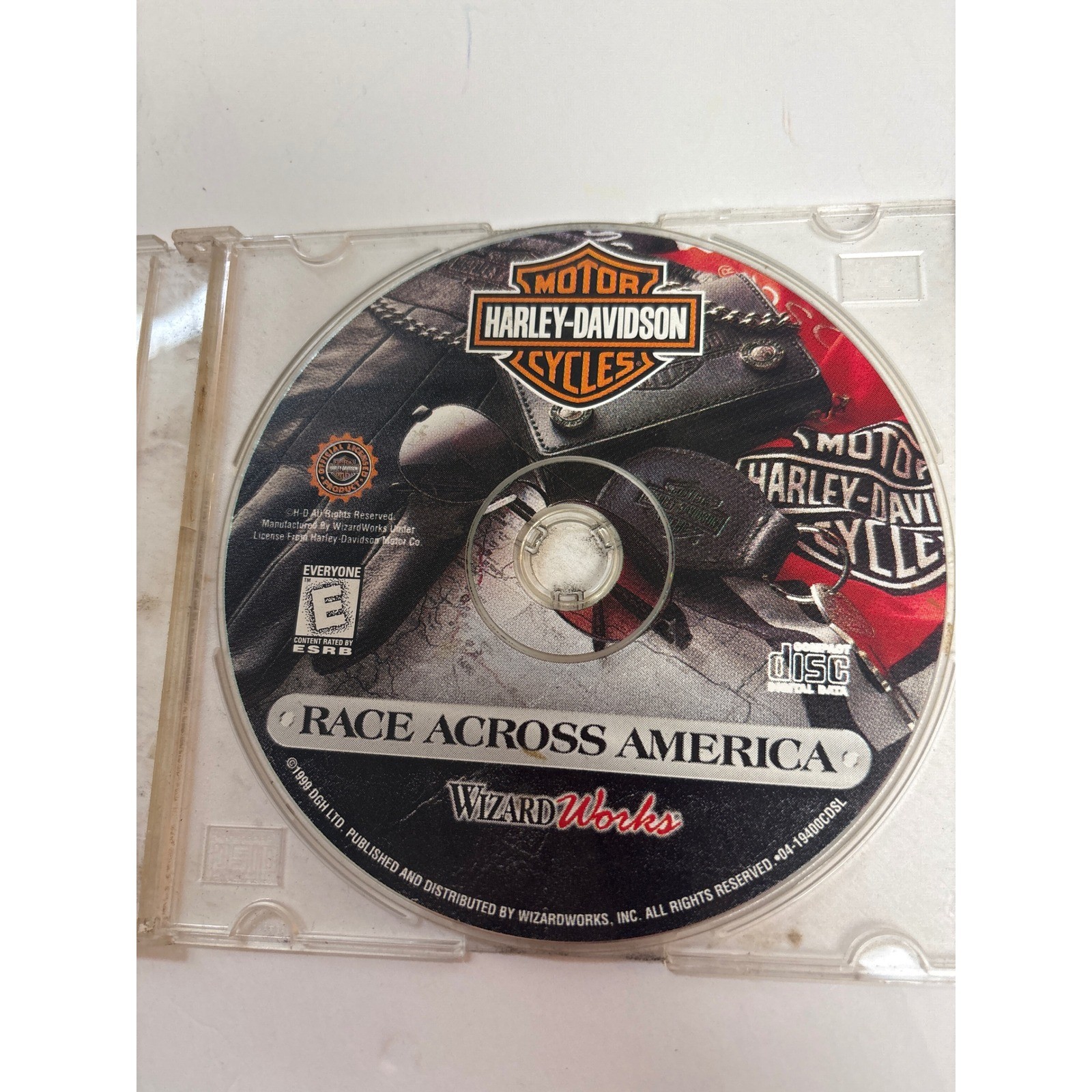 Harley-Davidson Race Across America PC CD-ROM 1999 WizardWorks Vintage Game Disc