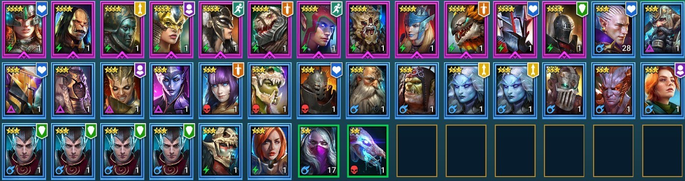 Raid Shadow Legends | Starter Mythical – Arne : 91k energy / 25 Legendary
