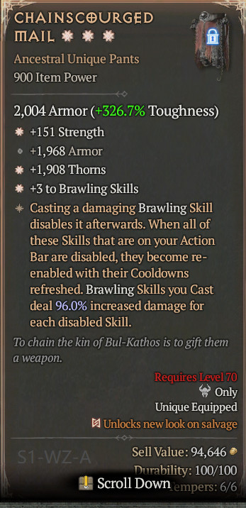 🔥 Diablo 4 Season 14 🔥Chainscourged Mail 1GA/ 4GA